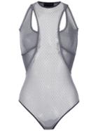Andrea Bogosian - Layered Cut Out Body - Women - Spandex/elastane/polyimide - G, Grey, Spandex/elastane/polyimide