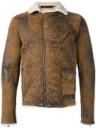 Salvatore Santoro Furry Interior Jacket - Brown