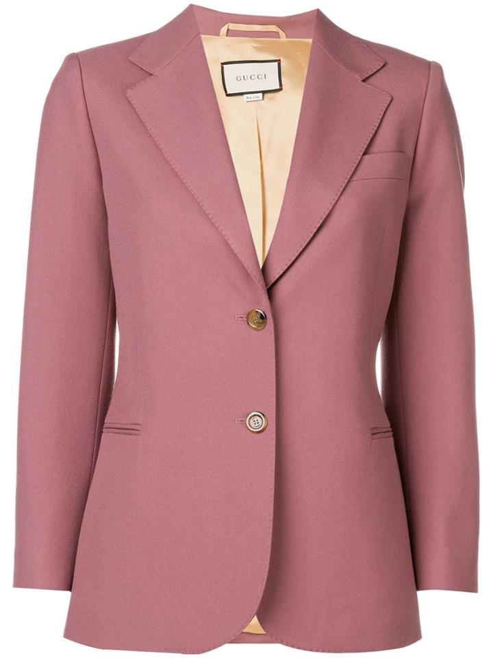 Gucci Melon Fitted Blazer - Pink