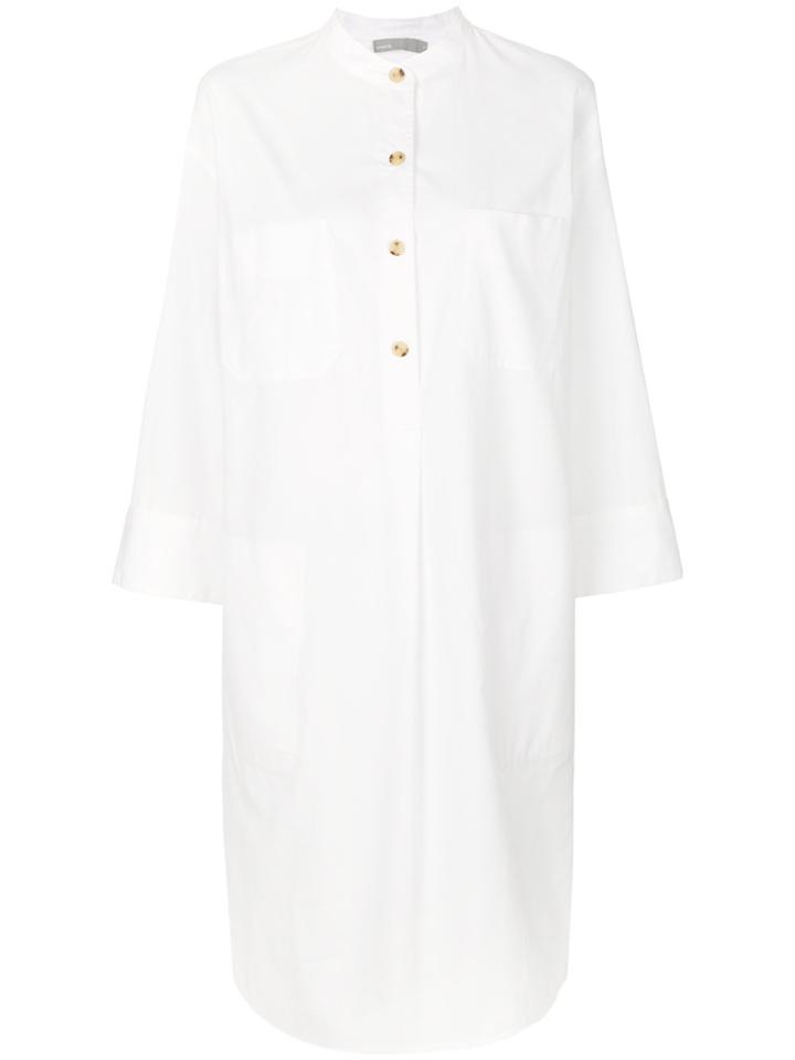 Vince Shirt Midi Dress - White