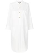 Vince Shirt Midi Dress - White