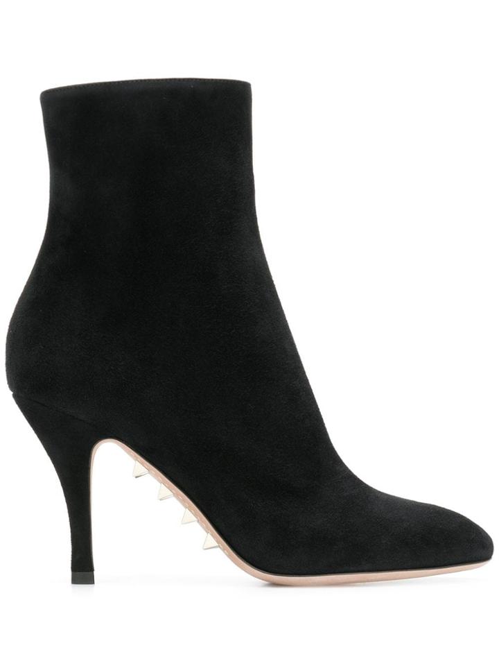 Valentino Heeled Ankle Boots - Black