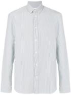 Maison Margiela Pinstriped Fitted Shirt - Blue