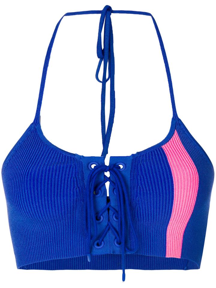 Fenty X Puma Racing Halter Crop Top - Blue