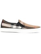 Burberry House Check Sneakers - Brown