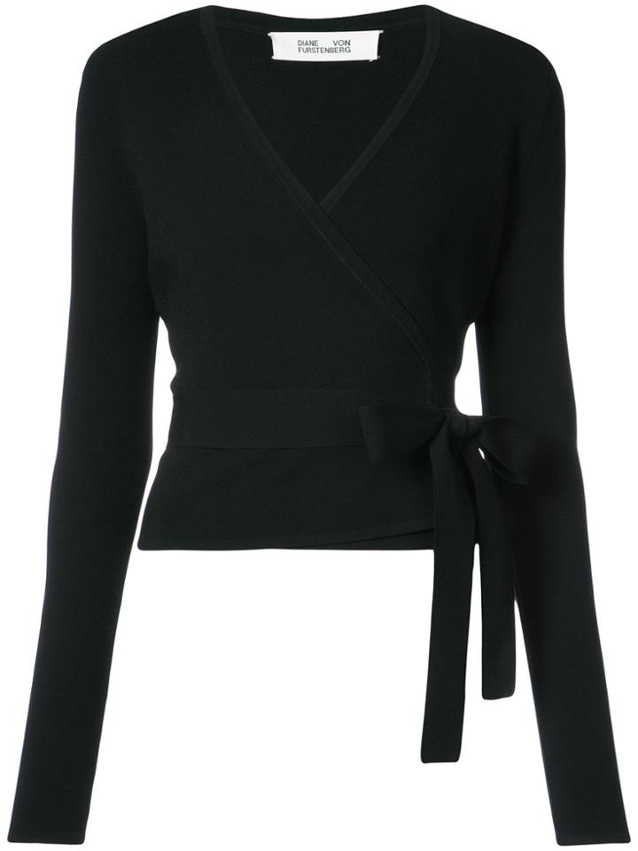 Diane Von Furstenberg Wrap Top - Black