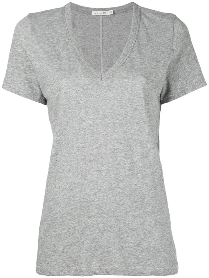 Rag & Bone /jean V-neck T-shirt - Grey