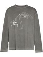 A-cold-wall* National Gallery Print Cotton T Shirt - Grey