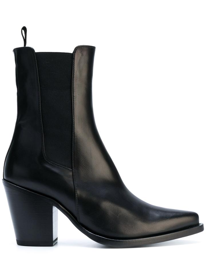 Cesare Paciotti Pointed Toe Boots - Black