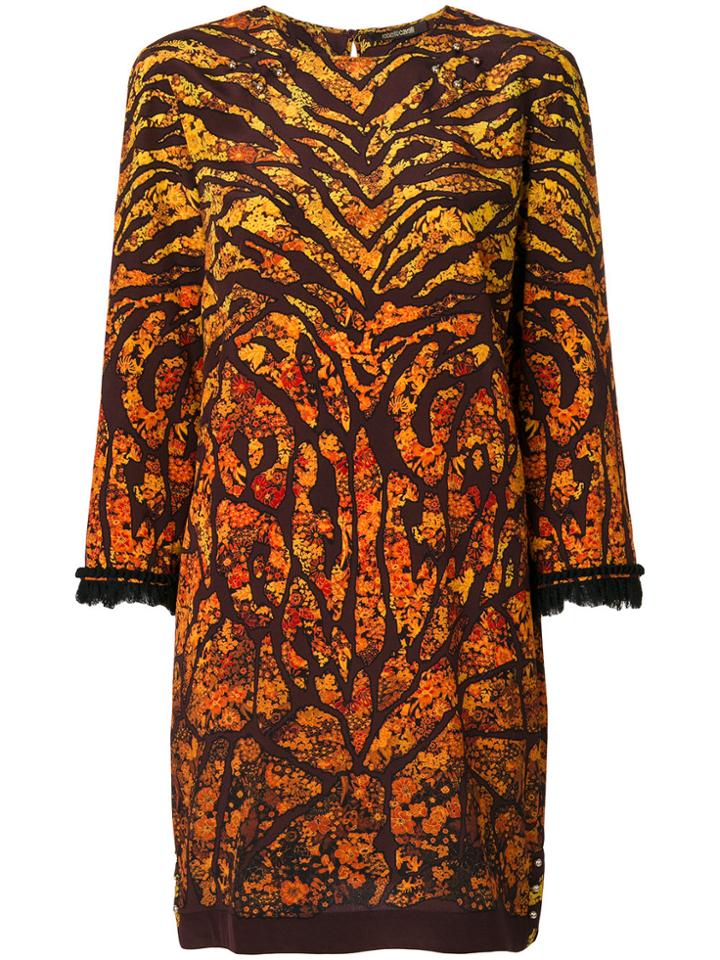 Roberto Cavalli Printed Dress - Yellow & Orange