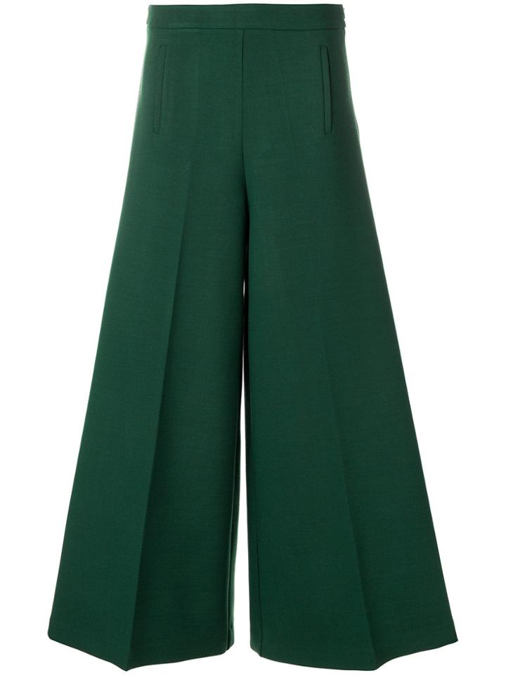 Vivetta High Waisted Palazzo Pants - Green