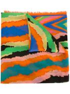 Missoni Abstract Print Scarf, Adult Unisex, Yellow/orange, Silk/modal