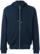 A.p.c. Zipped Hoodie, Men's, Size: Small, Blue, Cotton/acrylic/other Fibers