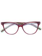 Family Affair - Cat Eye Glasses - Women - Acetate - 52, Pink/purple, Acetate