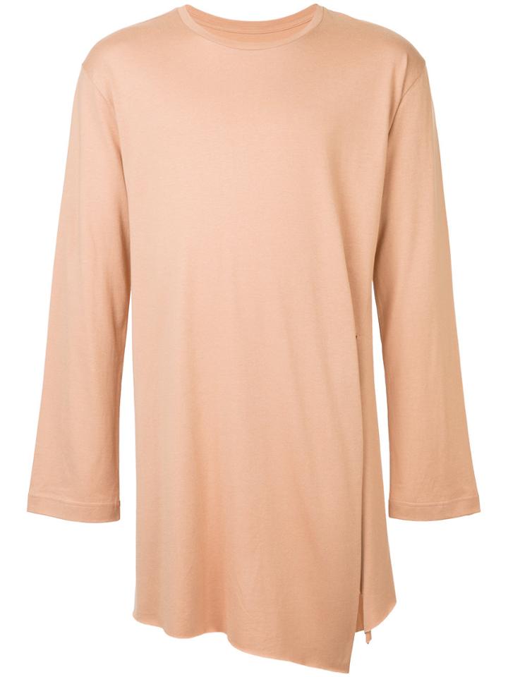 Bed J.w. Ford Asymmetric Long Sleeve T-shirt - Pink & Purple