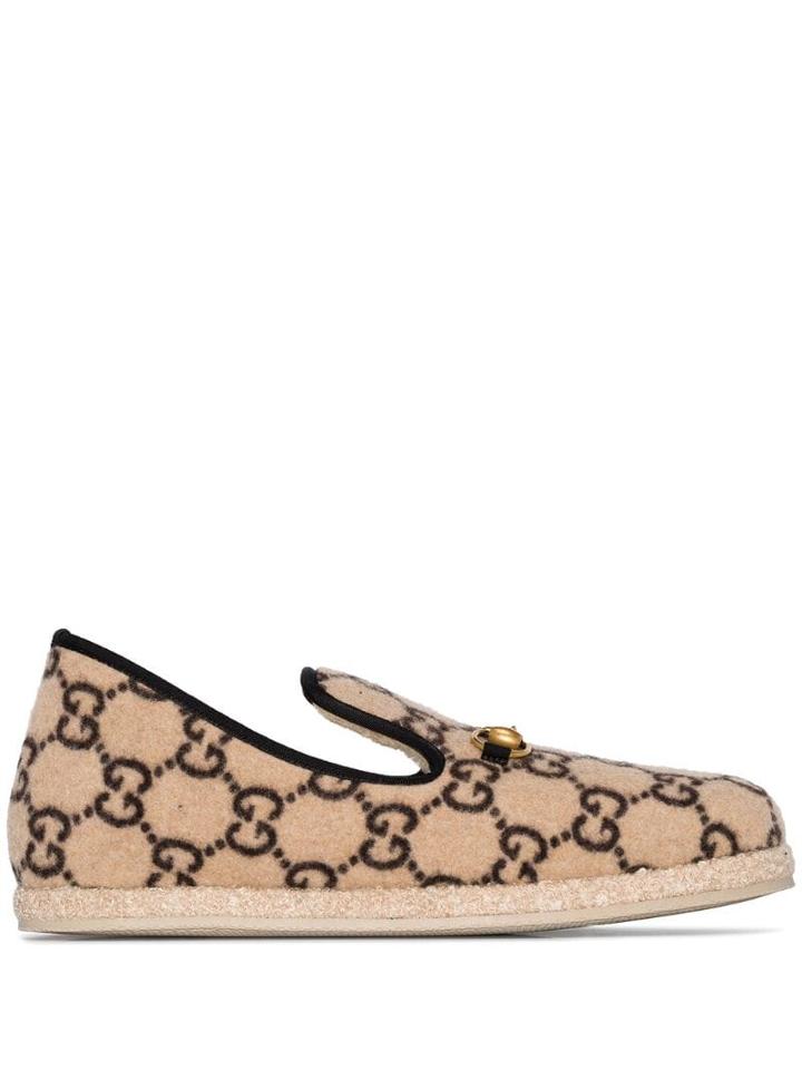 Gucci Gg Logo Espadrilles - Neutrals