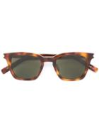 Saint Laurent - 'slim Sl 138' Sunglasses - Unisex - Acetate - One Size, Brown, Acetate