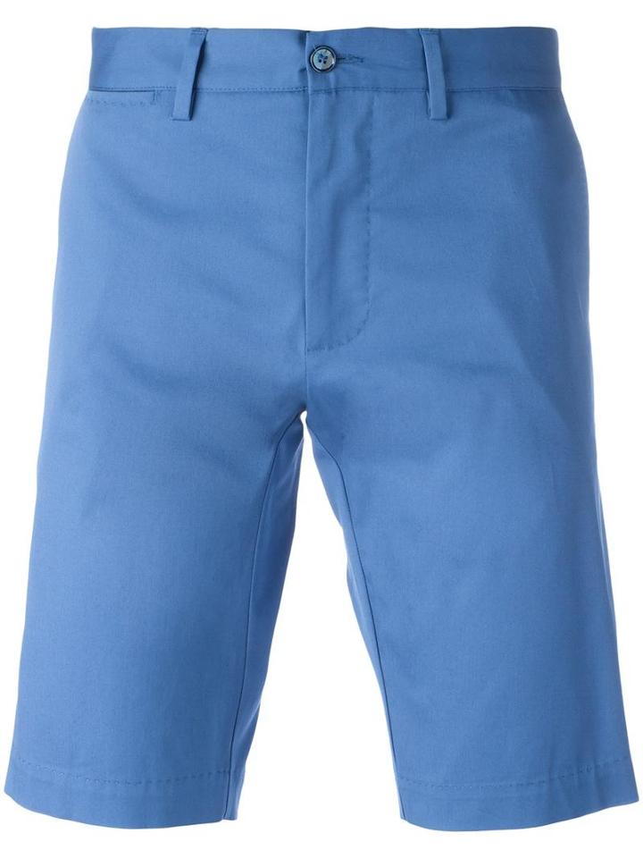 Dolce & Gabbana Chino Shorts, Men's, Size: 54, Blue, Cotton/spandex/elastane
