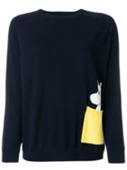 Chinti & Parker Moomin Peek Pocket Jumper - Blue