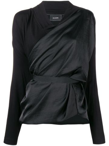 Irina Schrotter Wrapped Blouse - Black