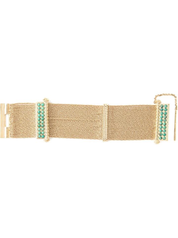 Aurelie Bidermann 'palazzo' Cuff, Women's, Metallic