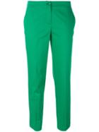Etro - Cropped Pants - Women - Cotton/spandex/elastane - 40, Green, Cotton/spandex/elastane