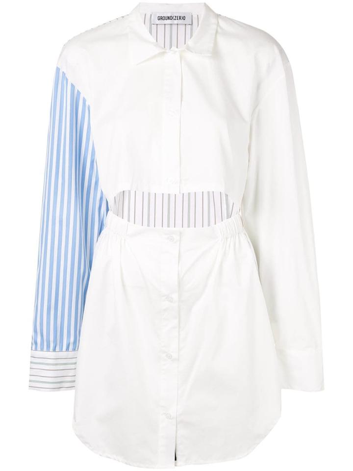 Ground Zero Two Way Shirt Dress - White