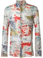 Jean Paul Gaultier Pre-owned Graffiti-print Shirt - Neutrals