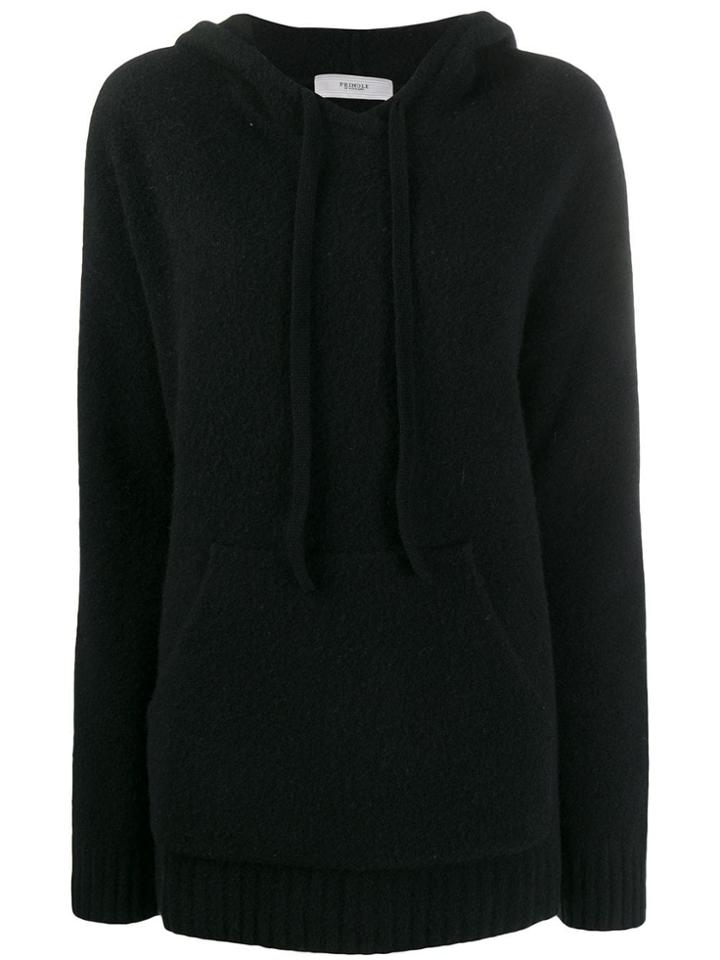 Pringle Of Scotland Oversized Soft Hoodie - Black