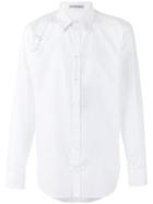 Alexander Mcqueen Harness Leopard Detail Shirt - White