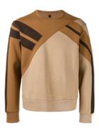 Neil Barrett Pannelled Sweatshirt, Men's, Size: Xs, Nude/neutrals, Viscose/spandex/elastane/polyurethane/cotton