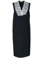 Ms Min Lace Detail Shift Dress, Women's, Size: 6, Black, Wool