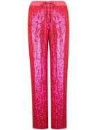 P.a.r.o.s.h. Sequin Wide-leg Trousers - Pink