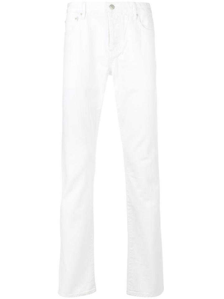 Officine Generale Slim Fit Jeans - White