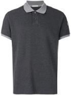 Moncler Contrast Polo Shirt - Grey