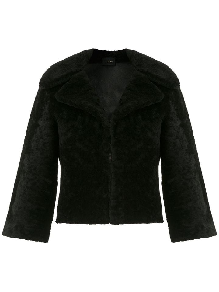 Andrea Bogosian Shearling Coat - Black