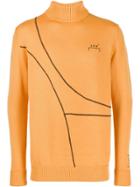 A-cold-wall* Curved Piping Turtleneck Jumper - Yellow
