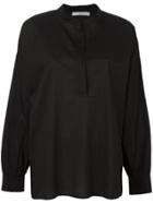 Vince Gathered Back Shirt - Black