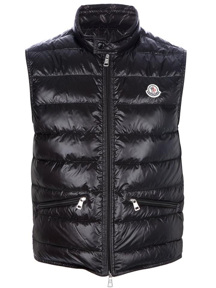 Moncler 'gui' Padded Gilet, Men's, Size: 1, Black, Polyamide/feather Down