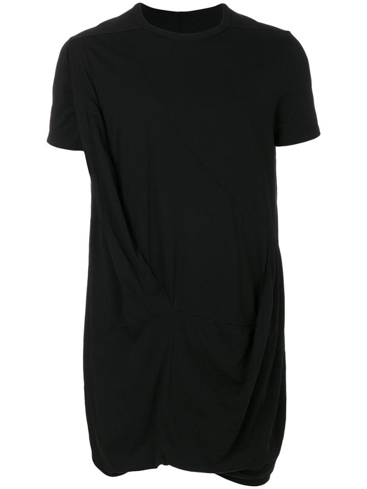 Rick Owens Drkshdw Asymmetric Cut T-shirt - Black