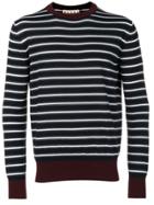 Marni Striped Knitted Jumper - Blue