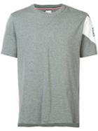 Moncler Gamme Bleu Sleeve Print T-shirt, Men's, Size: Xl, Grey, Cotton