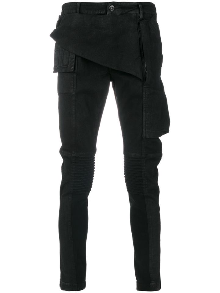 Rick Owens Drkshdw Skinny Biker Jeans - Black
