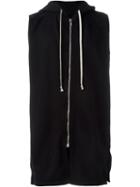 Rick Owens Drkshdw Sleeveless Hoodie, Men's, Size: Small, Black, Cotton
