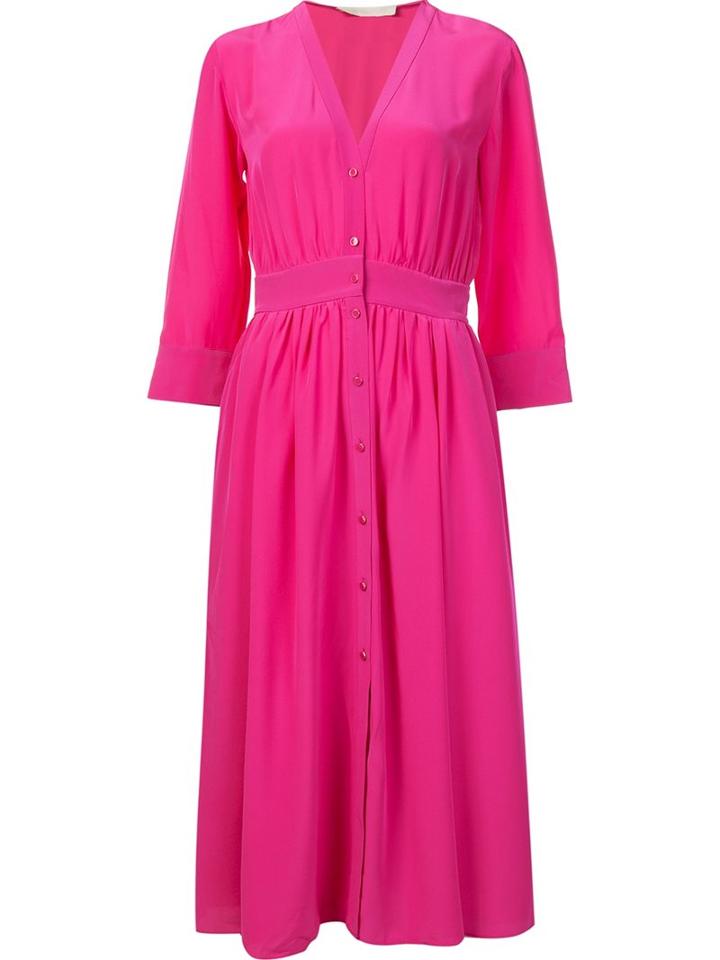 Vanessa Bruno Three-quarters Sleeve Buttoned Dress
