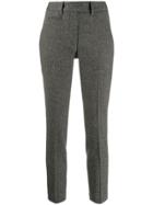 Dondup Striped Cropped Trousers - Grey