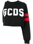 Gcds One Sleeve Sweatshirt, Women's, Size: Xs, Black, Cotton