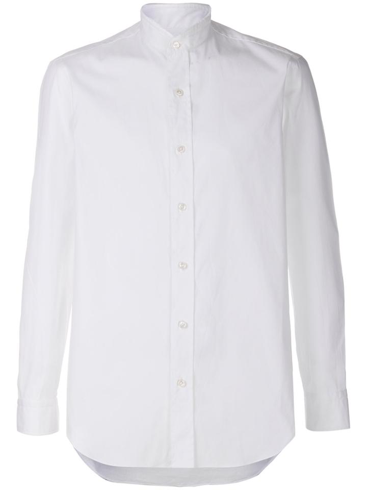 Salvatore Piccolo Band Collar Shirt - White