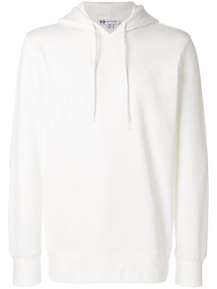 Y-3 Logo Hoodie - White