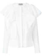 Lanvin Long Sleeved Ruffle Blouse - White